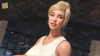 The Grey Desire 13 - erotic visual novel with a hot blonde and big curves