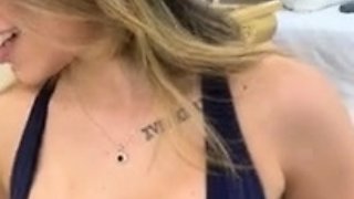 Hot brunette from squirt masturbating on webcam