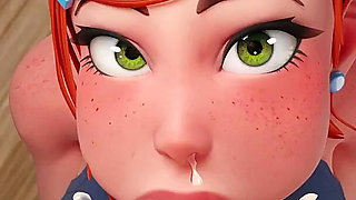 Mansion Days Animated 3D Game #9 - Ginger Gym Girlie Sucks Cock