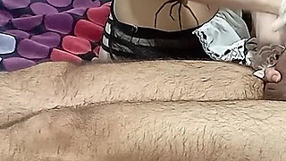 My Hot Step-sister Dressed as a Maid Steps on My Chest While Milking My Cock Until a Huge Cumshot Maid POV (full Video)