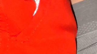 Fantasy: a Big-assed Girl Touches His Penis.