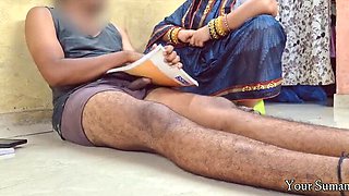 Desi Stepmom Catches Step Son Watching Porn While Studying - Dirty Talk & Big Ass Doggy Style