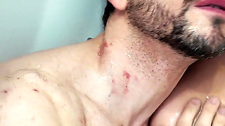 Bgg Soap Frottage in the Shower Pissing Each Other Party