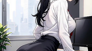 Hentai 2026! Compilation of a very playful secretary, student, and nurse