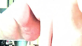 Bouling Hot Wet in the Kitchen Shes Masterbating and Dripping