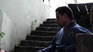 Amateur teen girlfriend outdoor action with anal action