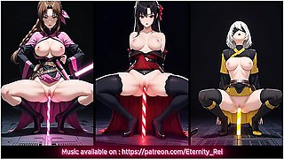 Tifa Lockhart And Hentai Anime - Ai Generated - Hentai - Tifa, Aerith And 2b - Jedi