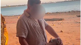 A Stranger Caught Me Masturbating At The Public Nudist Beach, I Sucked His Big Cock While I Got Off, My Husband Filmed! With Random Guy