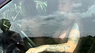 Foursome of teen babes in lesbian group sex