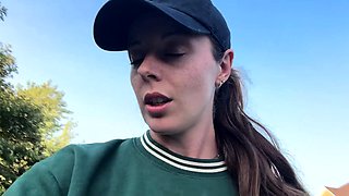Risky Trail Walk With My Lush!   Public Orgasm   Remote