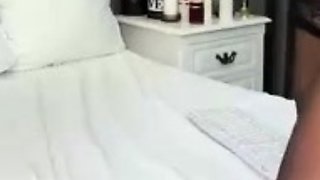 Blonde With Natural Big Boobs Loves Putting A Toy In Her