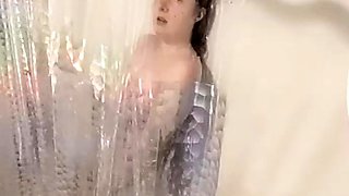 Amateur redhead masturbates then gives a blowjob