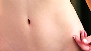 Hot small tits babe exposing perfect ass
