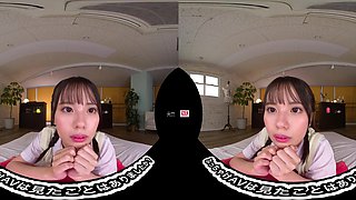 Cute asian teen passionate VR clip