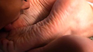 Bondage lesbian foot fetish