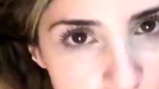 Double Cumshot with Facial and Swallowing a Lot of Milk From Two Big Cocks