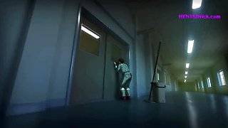 Caught Masturbating in Changing Room: Mirko's Dirty Offer to Ukrainian Cleaner - Hentai Fuck & Cumshot