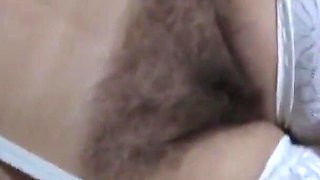 I Put on Lingerie to Turn on My Stepson, I Masturbate and He Cums in My Hairy Pussy