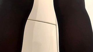 Gina Gerson gets her pantyhose full of cum