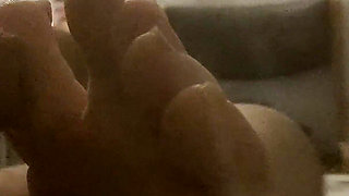 Friend Allowed Me to Fuck Her Feet While She's Playing