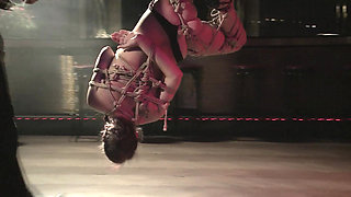 Suspended MILF in Erotic Bondage: Intense BDSM Suspension and Thrill
