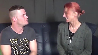 Depraved Nympho Spreading Legs for Multiple Cocks