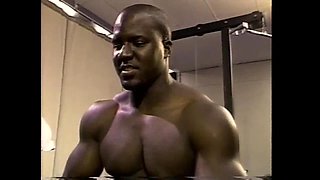 Fantastic Black MILF Fucked in Gym and Cummed on Tits by Many Monster Cocks