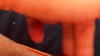 Fingering my virgin oussy, view from up