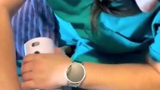 Sperm bank nurse in New York uses a matching to collect my cum