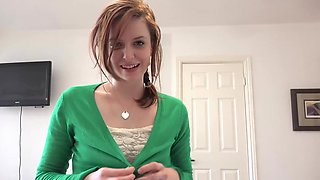 Brunette bombshell Emma satisfies her POV lover's cock cravings in HD