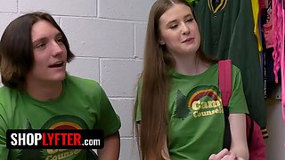 Ultimate gang bang bevy! shoplifters learn a harcore lesson - full video