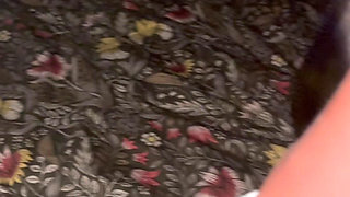 (no Need to Rotate Your Phone) the Party Got Hot in a Leather Mini Skirt and Extra-tiny Thong! Part 1