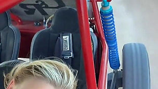 Tits Falling Out in Sand Rail