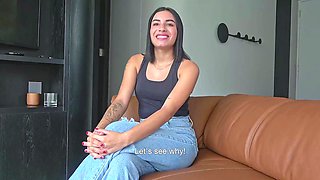 Nice Small Latina Teenage Twat Rode Harsh In Faux Modeling Audition