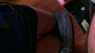 Real blonde amateur giving a POV blowjob