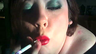 Naughty Nanny Will Fill Your Lungs with Smoke - Smoking BBW