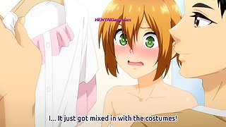 Anime MILF gets on all fours and begs for deep pounding