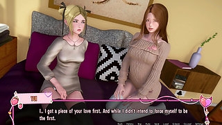 Murmur 38 - Sophie and Yui Attempt Threesome with Adam on Teacher Helen’s Bed