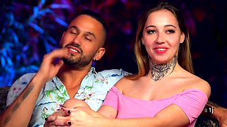 Angela is sending herself in the air! - Jacquie et Michel TV