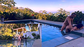 outdoors ASSFUCKING and Blowjob at the pool