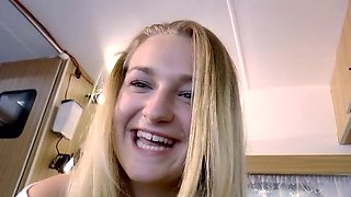 Blonde Teen Scarlett Scott Gets Her Pretty Pussy Pounded By Old Man's Cock