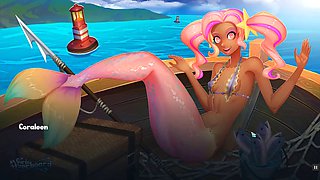 Girls overboard Hentai Cute game Ep.1  sexy mermaid