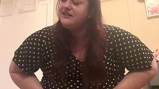 PAWG BBW Clogs the Toilet Due to Holding Everything for Hours: with Lots of Farts and the Sound of Her Using the Restroom or Bat