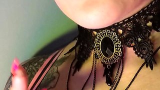 Cute curly brunette solo webcam masturbation