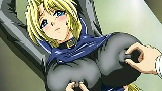 Project Boobs Reiko is in the trap, her giant tits are grabbed and milked