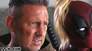 Deadpool Porn Parody: Seth Gamble Fucks Hard in Group Sex Orgy with Nikki Delano