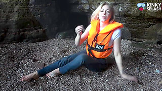 Lifejacket and Jeans on the Beach