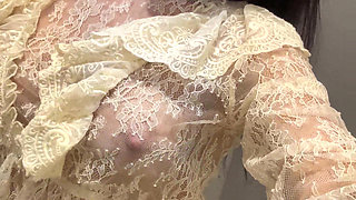 Tops Try on in a Locker Room, Big Boobs Flashing