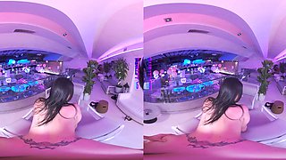 Lustful porn girl VR sex emotional scene