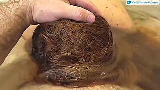 Underwater Bathtub Blowjob POV with Busty Redhead MILF in 4K